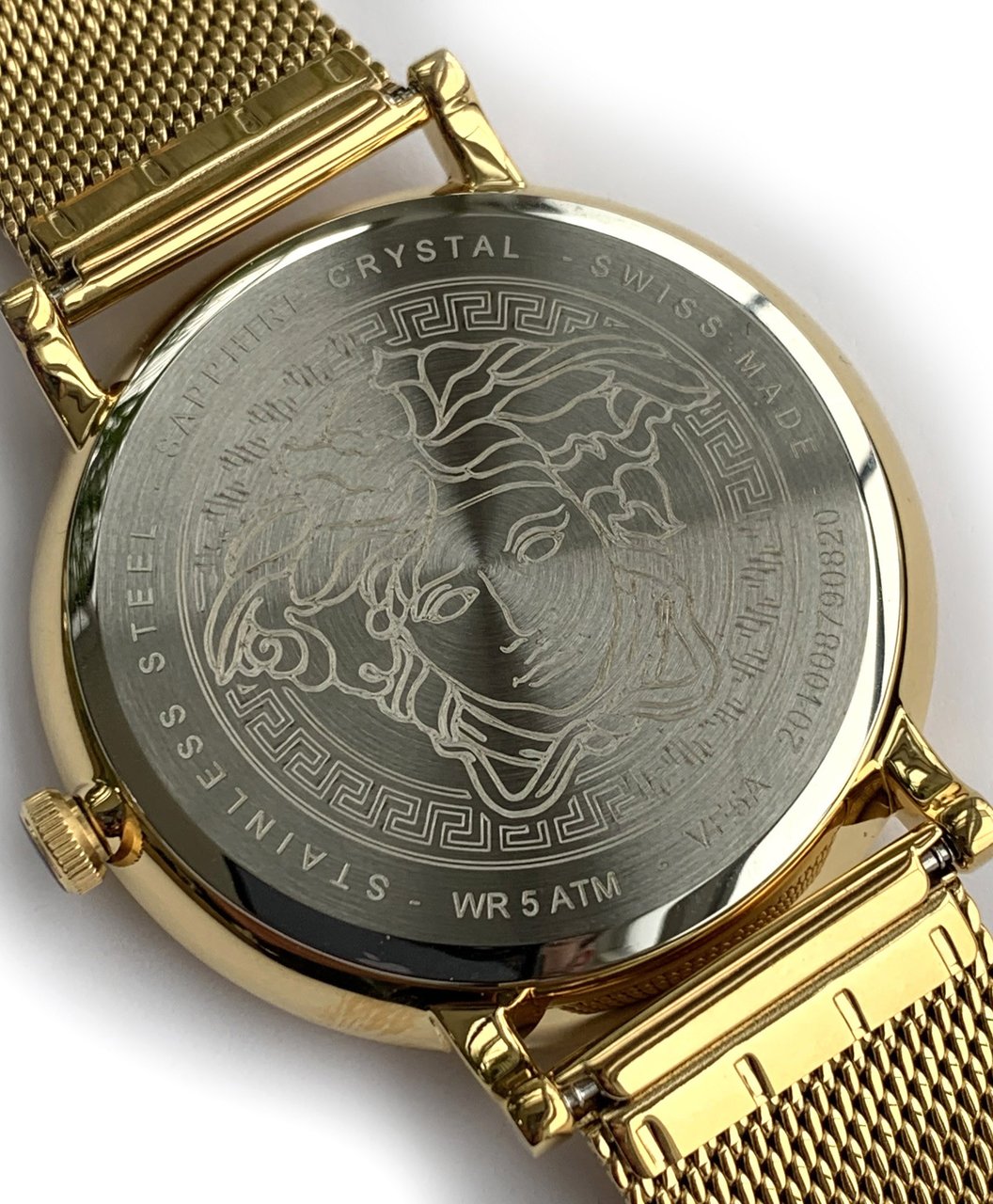 Versace VE5A00820 V-Circle heren horloge 44 mm Groen