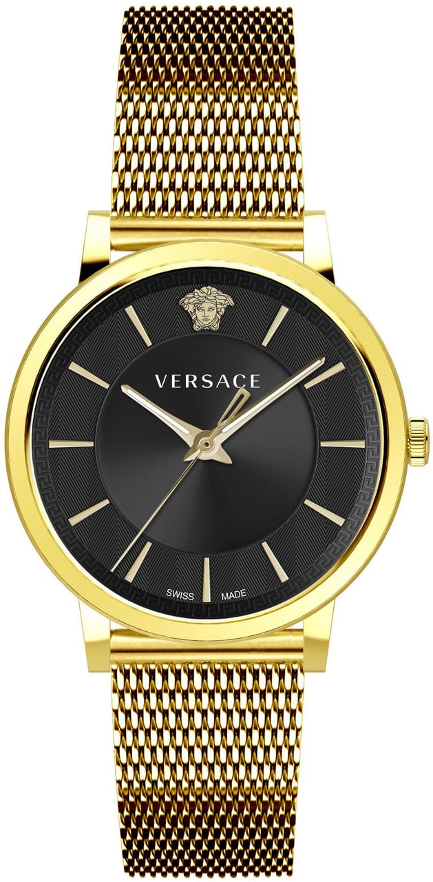 Versace VE5A00920 V-Circle heren horloge 44 mm Zwart