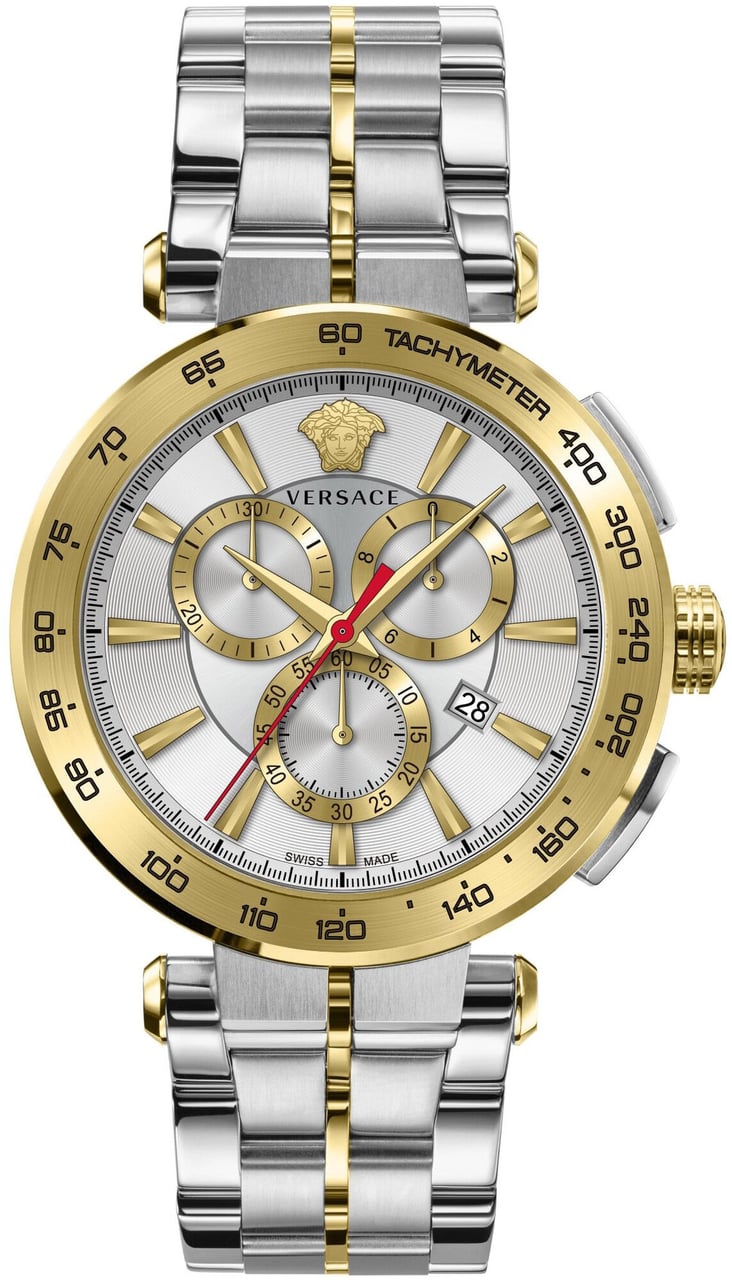 Versace VE6CA0423 Aion Chrono horloge Zilver
