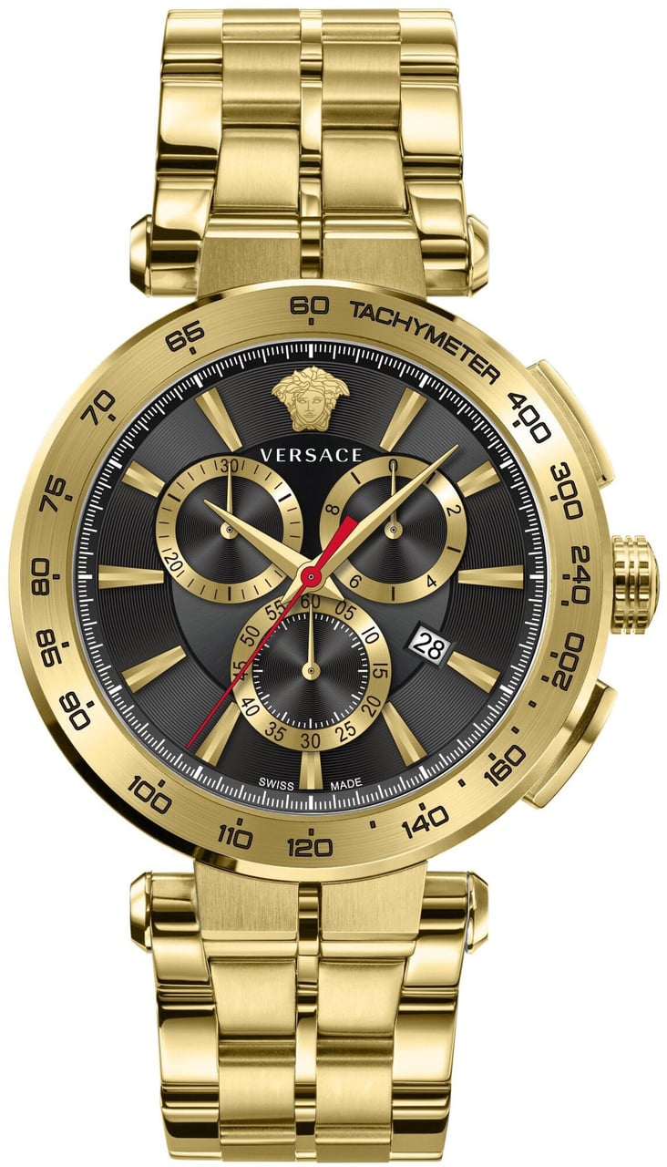 Versace VE6CA0623 Aion Chrono horloge Zwart