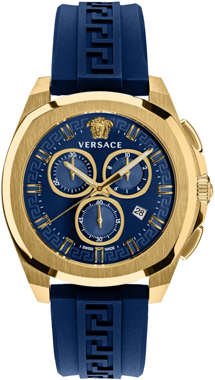 Versace VE7CA0323 Chrono Geo horloge 43 mm Blauw