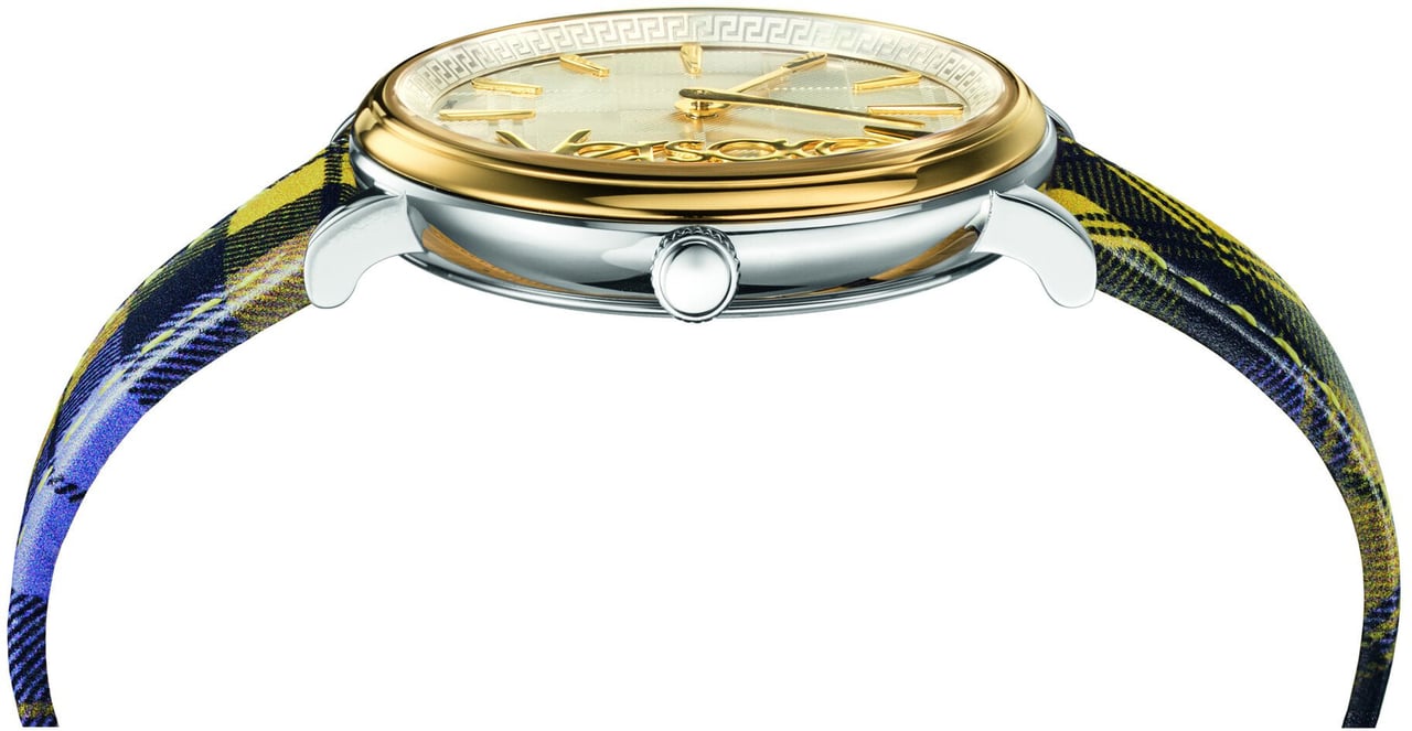 Versace VE8100118 V-Circle dameshorloge Beige