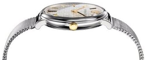 Versace VE8100519 V-Circle dames horloge 38 mm Zilver