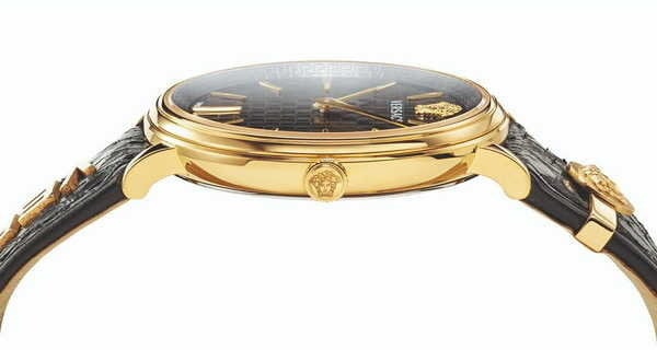 Versace VE8101019 V-Circle dames horloge 38 mm Zwart