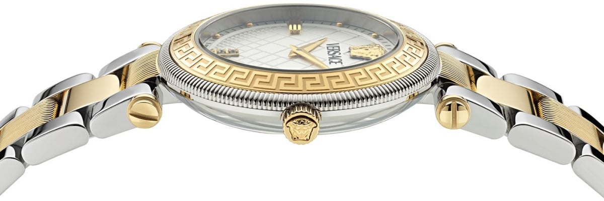 Versace Reve Quartz Watch And Earrings Set Zilver