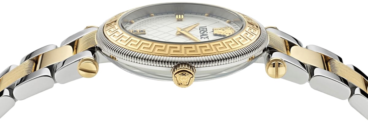 Versace Reve Quartz Watch And Earrings Set Zilver