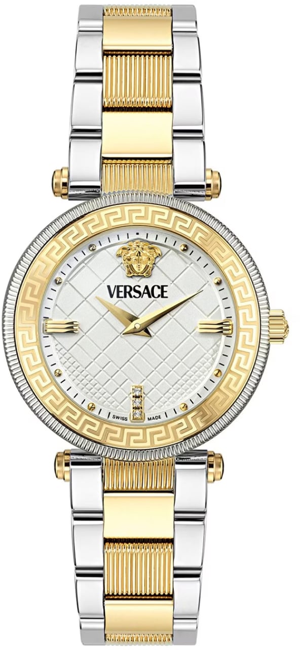 Versace Reve Quartz Watch And Earrings Set Zilver