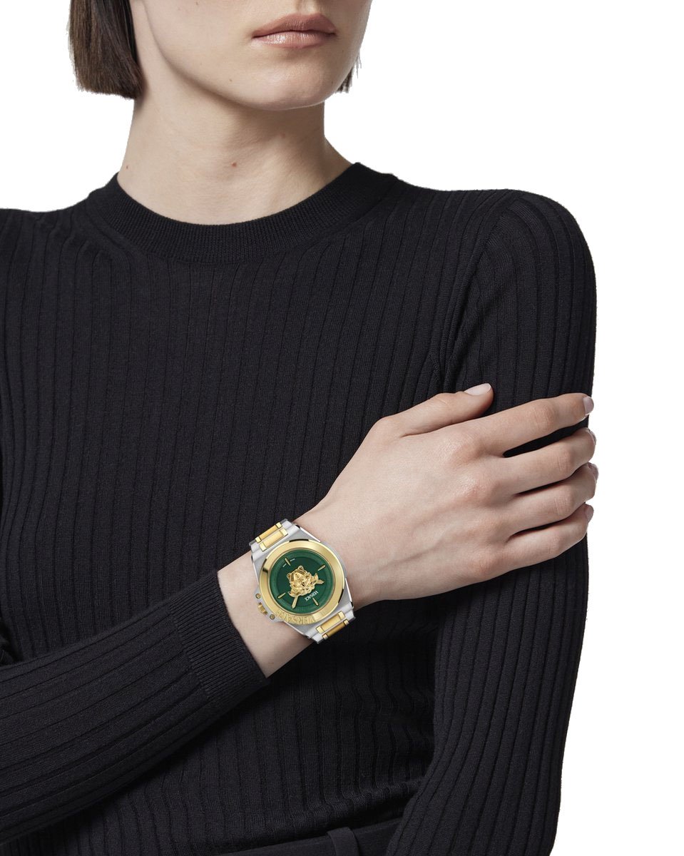 Versace VE8D00524 Hera dameshorloge 37 mm Zwart