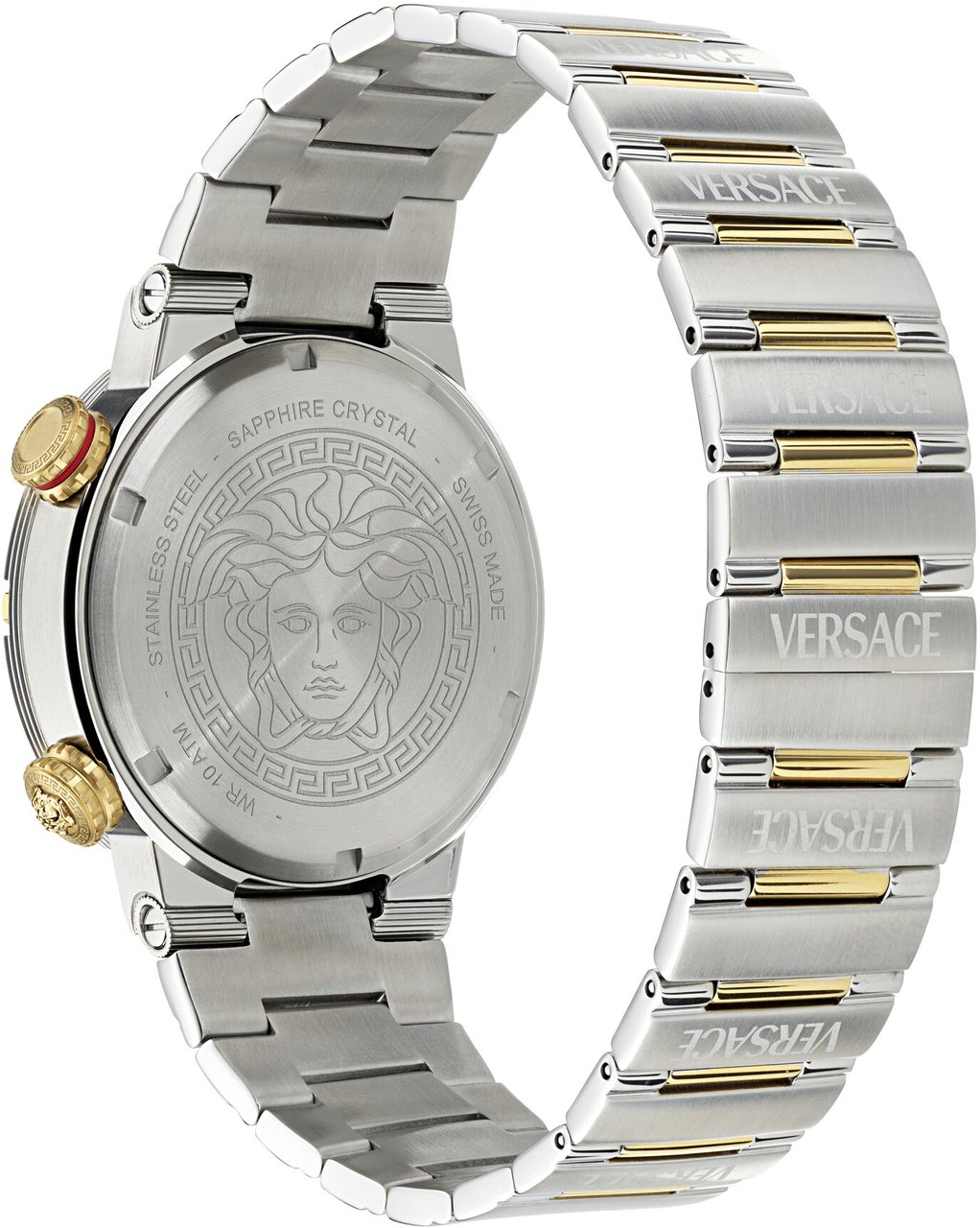 Versace VE8G00424 Greca Logo horloge 43 mm Zwart