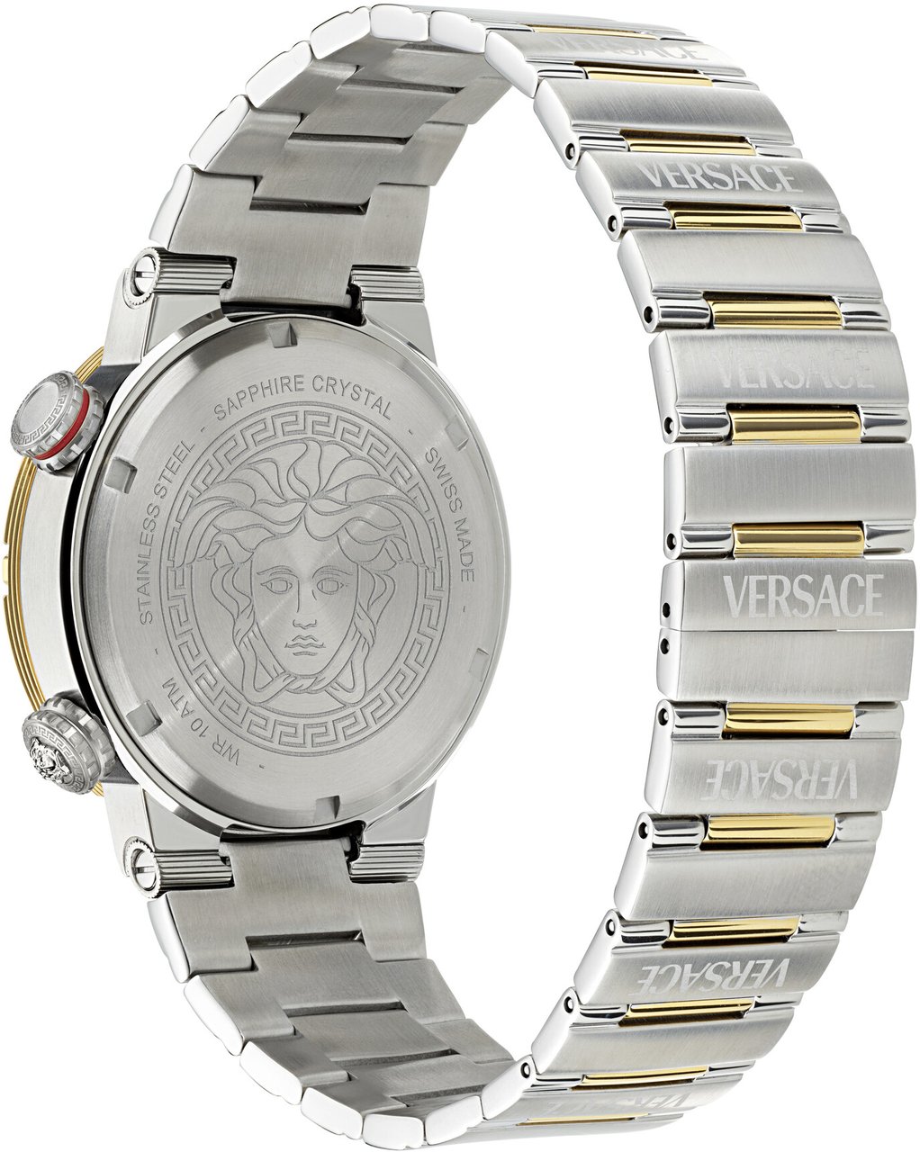 Versace VE8G00524 Greca Logo horloge 43 mm Groen