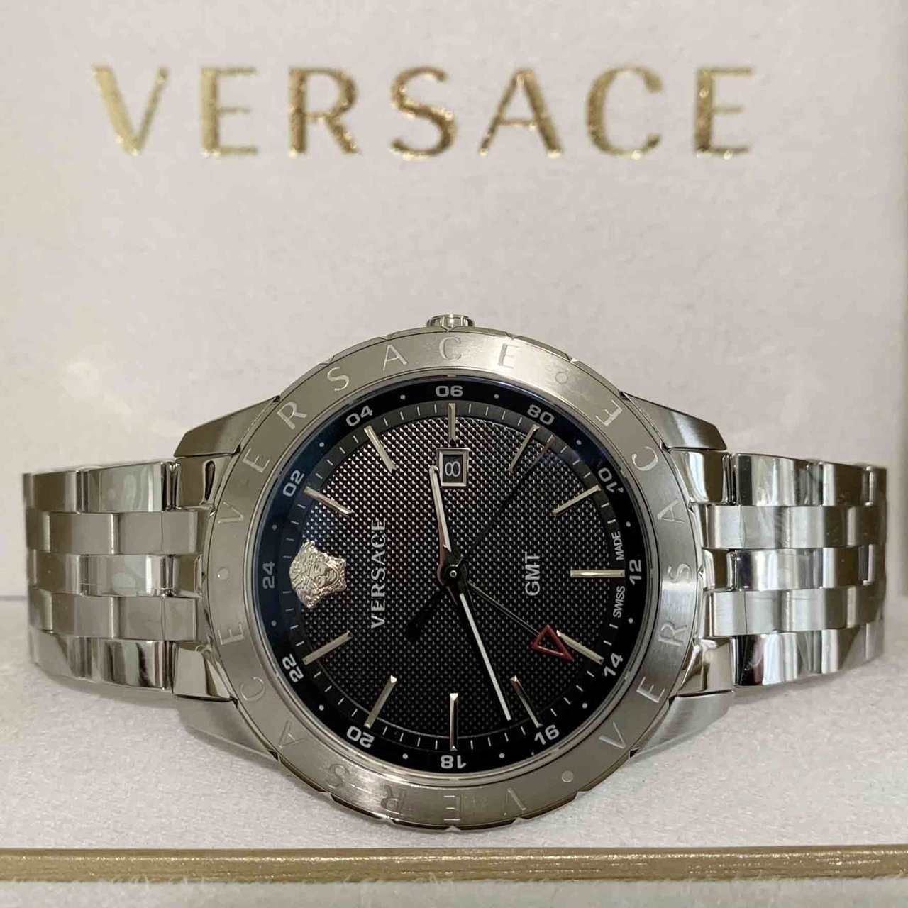 Versace VEBK00418 Univers 43 mm heren horloge Zwart