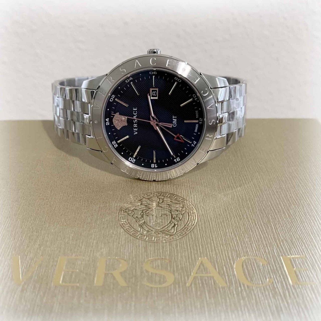 Versace VEBK00418 Univers 43 mm heren horloge Zwart