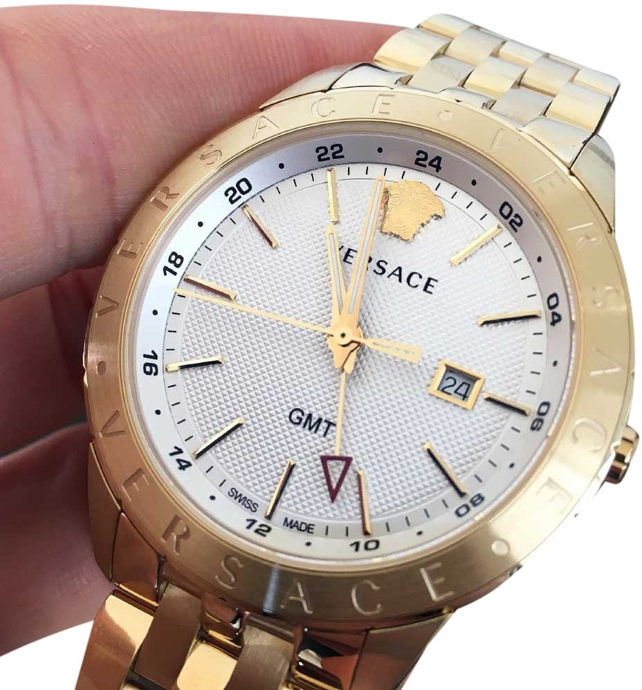 Versace VEBK00518 Univers 43 mm heren horloge Wit