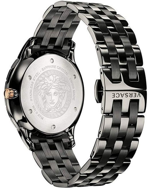 Versace VEBK00618 Univers 43 mm heren horloge Zwart