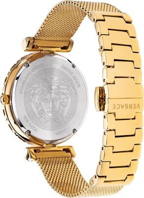 Versace VEDV01319 Palazzo Empire Greca Diamond dameshorloge 37 mm Zwart