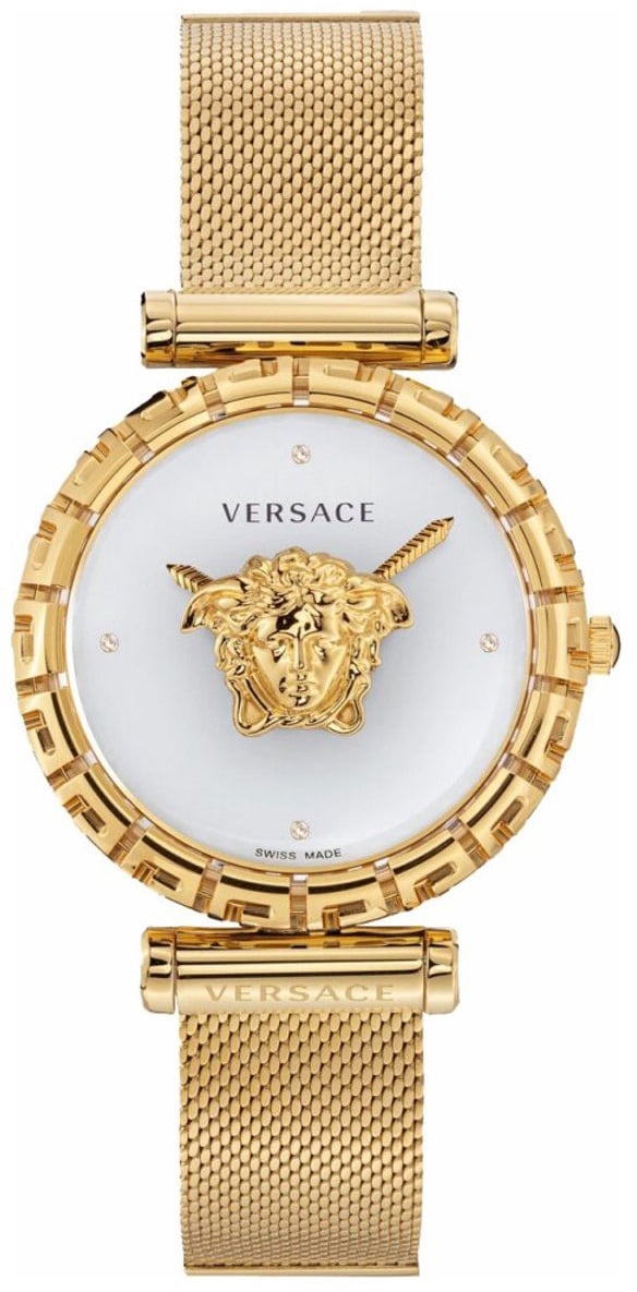 Versace VEDV01419 Palazzo Empire Greca Diamond dameshorloge 37 mm Wit