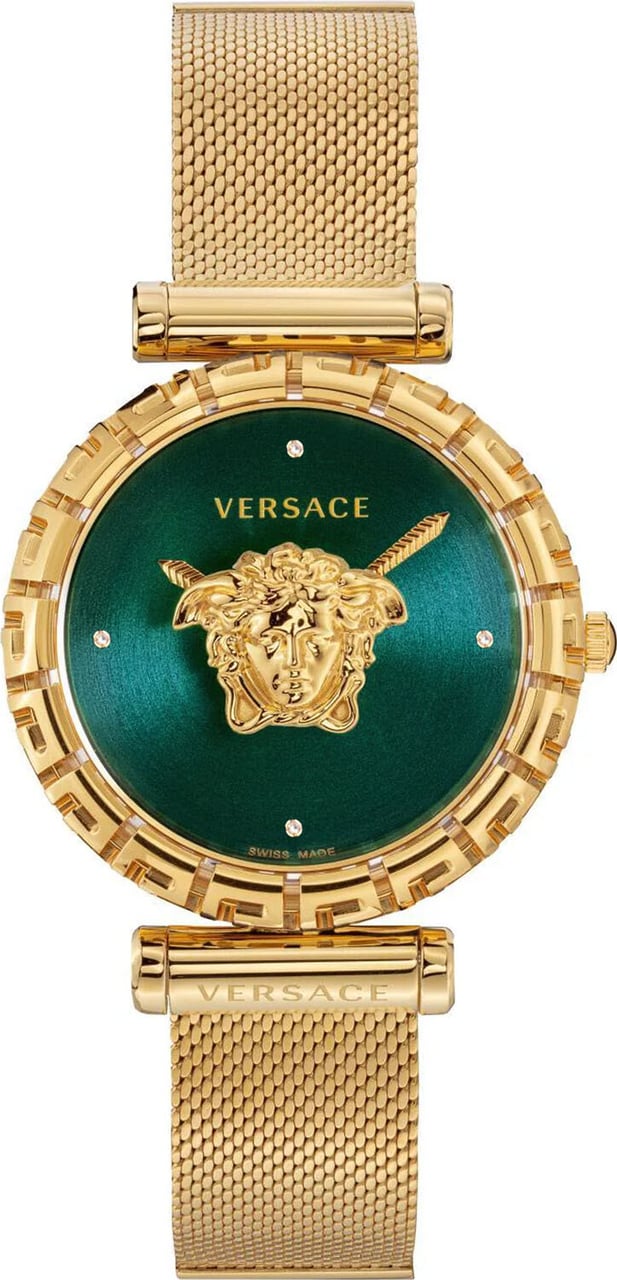 Versace VEDV01619 Palazzo Empire Greca Diamond dameshorloge 37 mm Groen