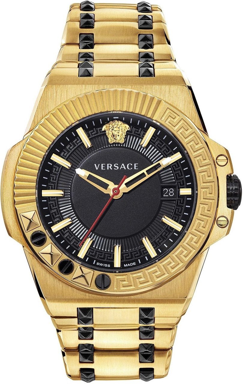 Versace VEDY00619 Chain Reaction heren horloge 45 mm Zwart