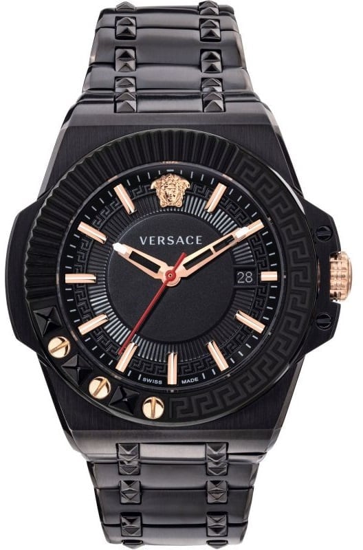 Versace VEDY00719 Chain Reaction heren horloge 45 mm Zwart