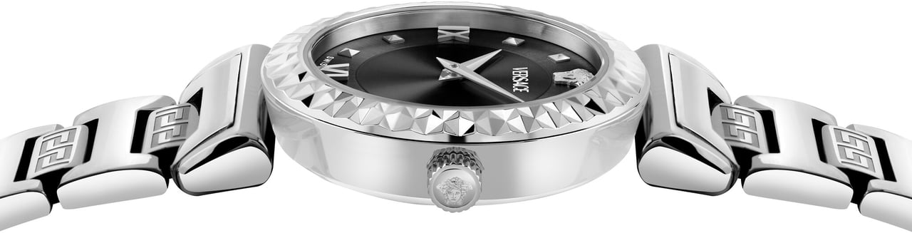 Versace VEGFA0225 Mini Vanity dames horloge 27 mm Zwart