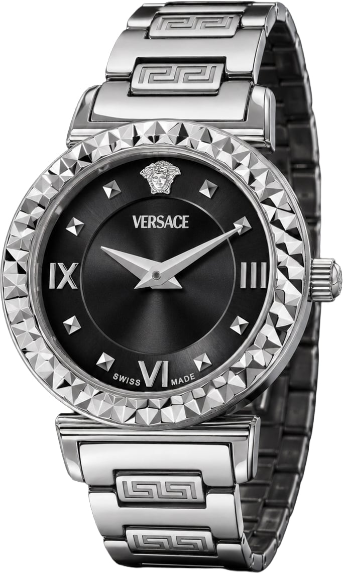 Versace VEGFA0225 Mini Vanity dames horloge 27 mm Zwart