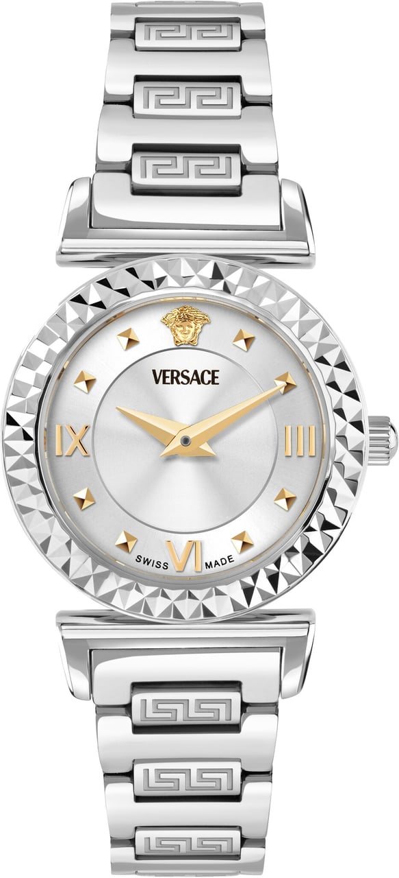 Versace VEGFA0325 Mini Vanity dames horloge 27 mm Zilver