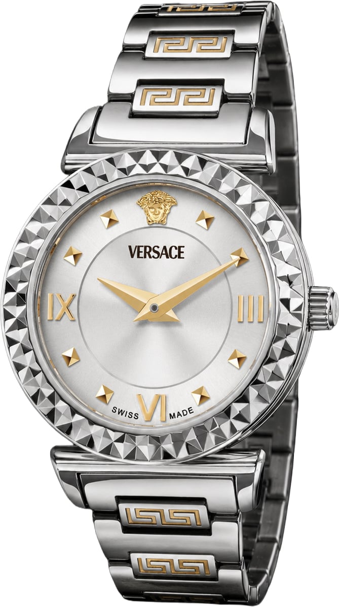 Versace VEGFA0325 Mini Vanity dames horloge 27 mm Zilver