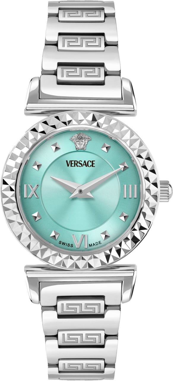 Versace VEGFA0425 Mini Vanity dames horloge 27 mm Blauw