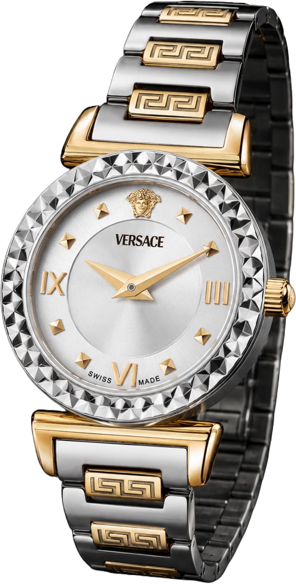 Versace VEGFA0525 Mini Vanity dames horloge 27 mm Zilver