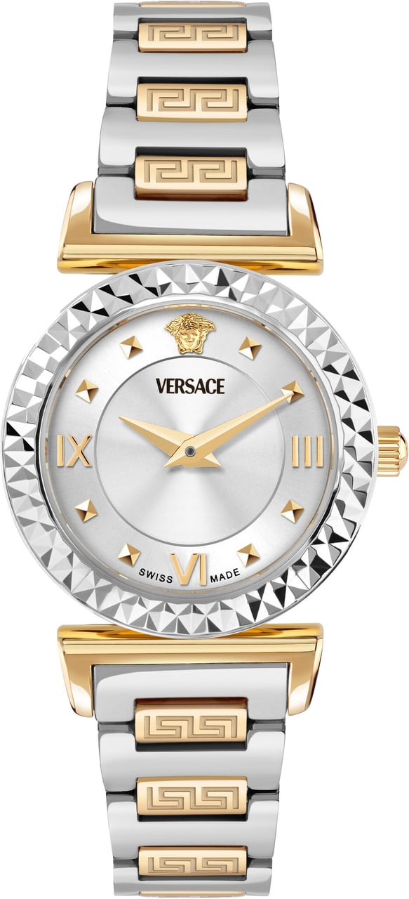 Versace VEGFA0525 Mini Vanity dames horloge 27 mm Zilver