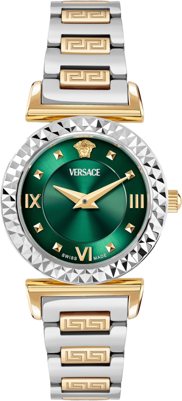 Versace VEGFA0625 Mini Vanity dames horloge 27 mm Groen