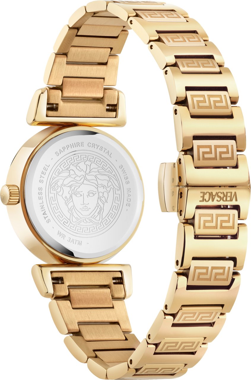Versace VEGFA0825 Mini Vanity dames horloge 27 mm Zwart
