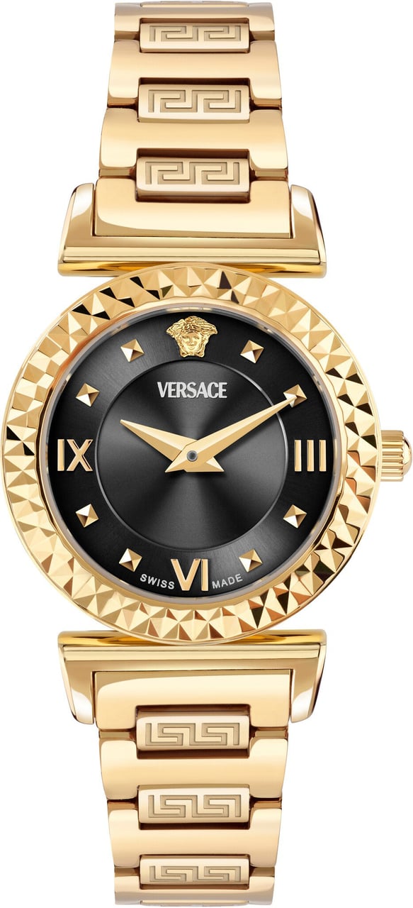 Versace VEGFA0825 Mini Vanity dames horloge 27 mm Zwart