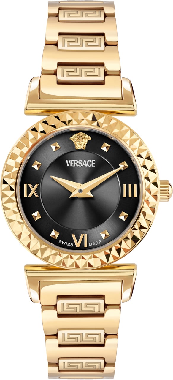Versace VEGFA0825 Mini Vanity dames horloge 27 mm Zwart