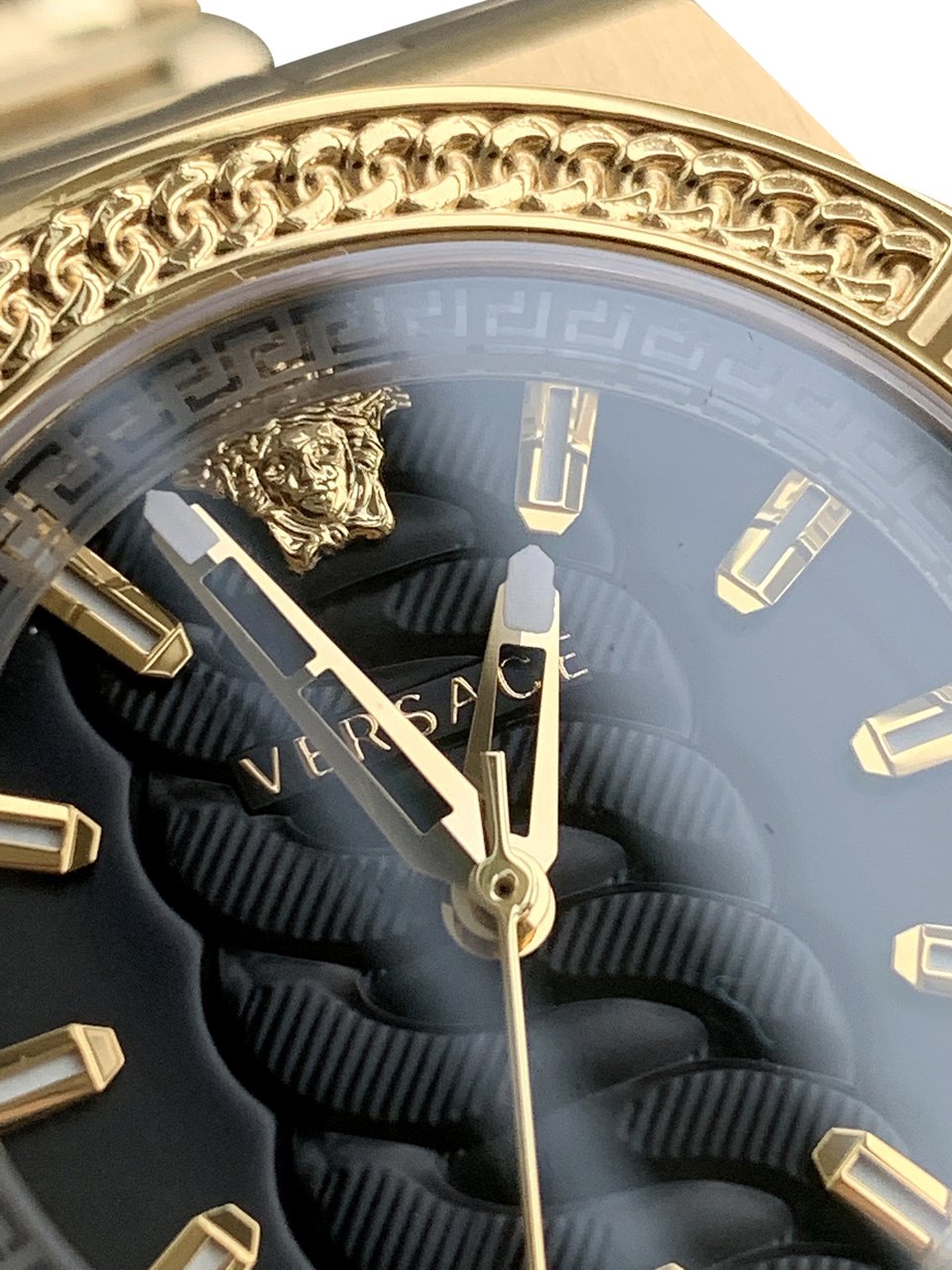 Versace VEHD00520 Chain Reaction dames horloge 40 mm Zwart