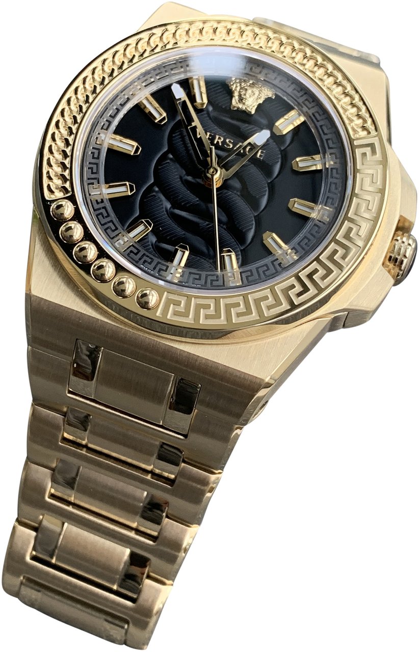 Versace VEHD00520 Chain Reaction dames horloge 40 mm Zwart