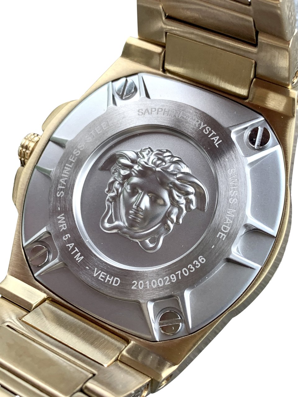 Versace VEHD00520 Chain Reaction dames horloge 40 mm Zwart