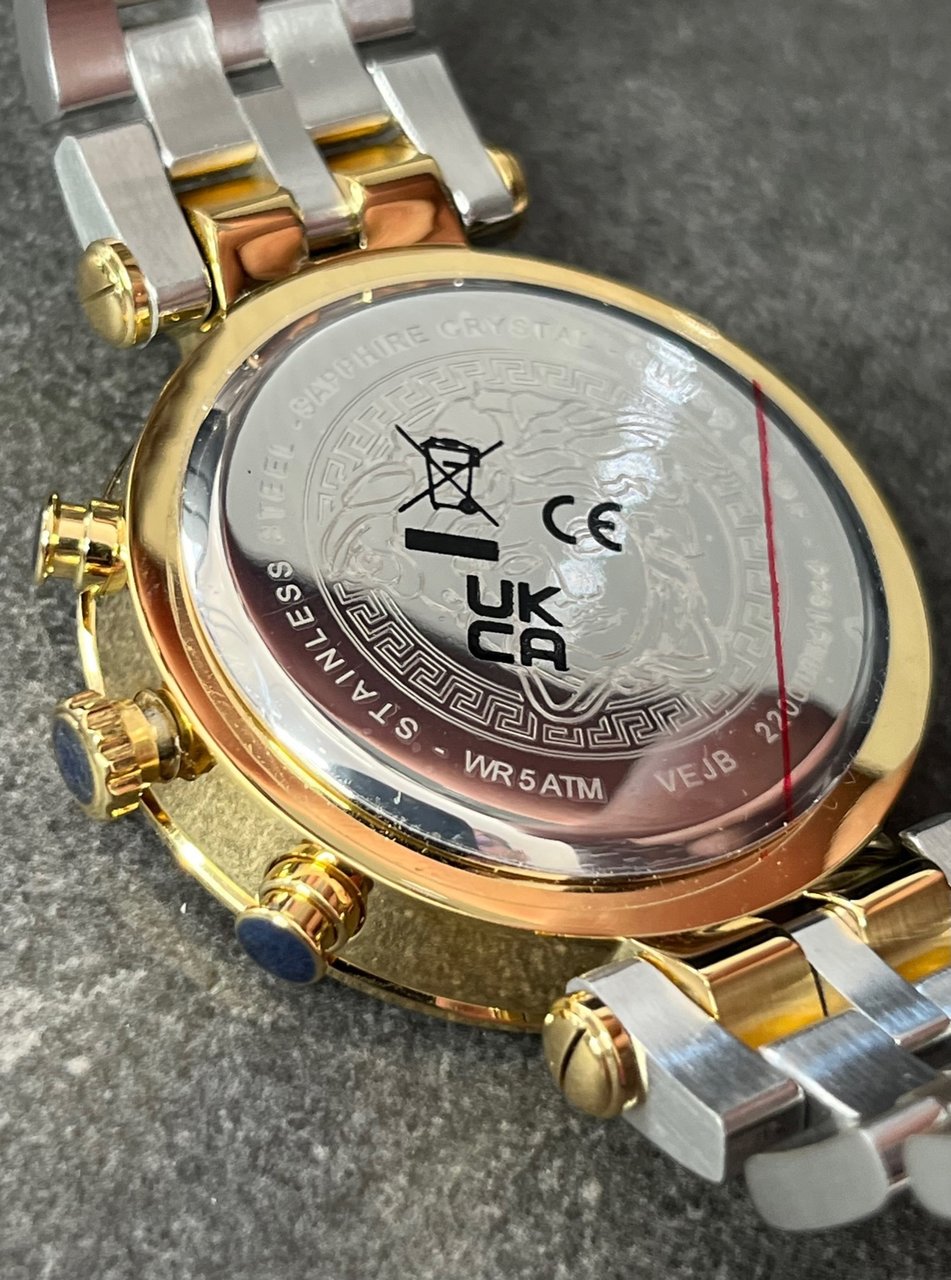 Versace VEJB00622 Bold Chrono heren horloge 46 mm Zwart