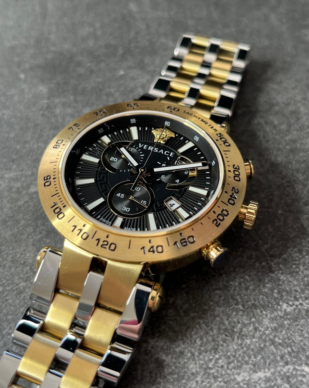 Versace VEJB00622 Bold Chrono heren horloge 46 mm Zwart