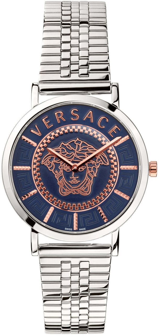 Versace VEK400821 V-Essential dameshorloge 36 mm Blauw