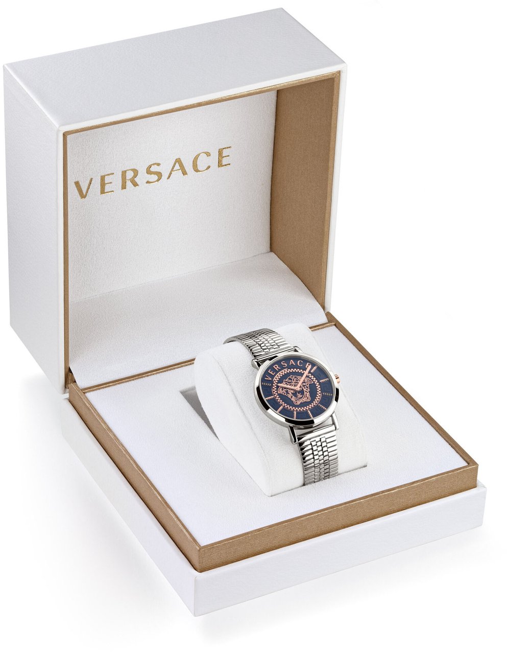 Versace VEK400821 V-Essential dameshorloge 36 mm Blauw