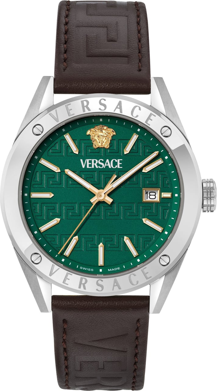 Versace VEKHA0125 Athletics heren horloge 41 mm Groen
