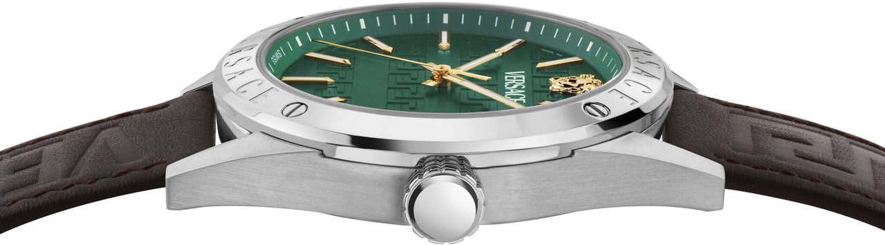 Versace VEKHA0125 Athletics heren horloge 41 mm Groen
