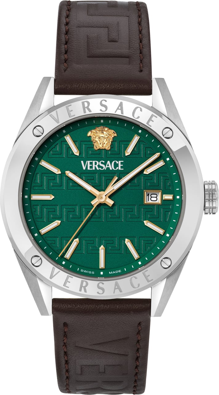 Versace VEKHA0125 Athletics heren horloge 41 mm Groen
