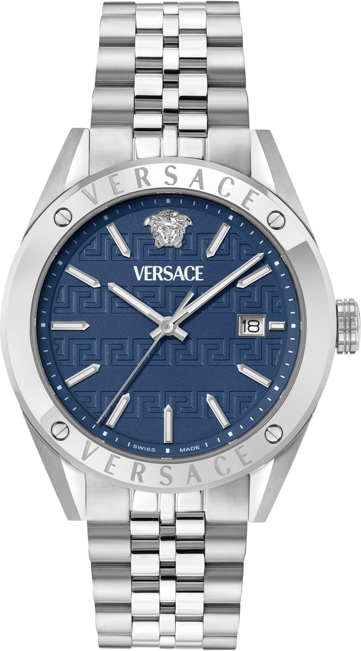 Versace VEKHA0325 Athletics heren horloge 41 mm Blauw