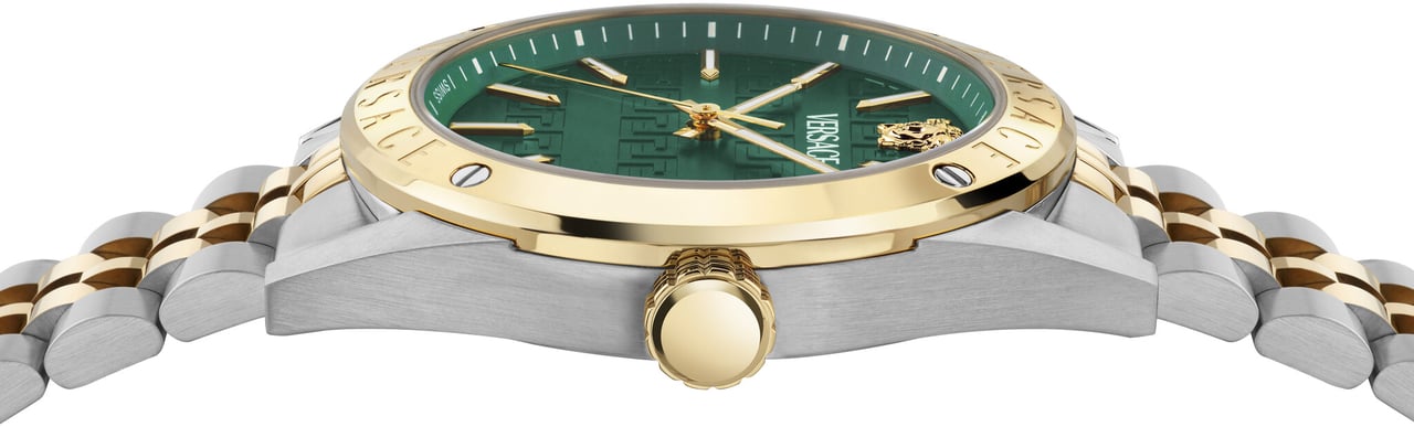 Versace VEKHA0525 Athletics heren horloge 41 mm Groen
