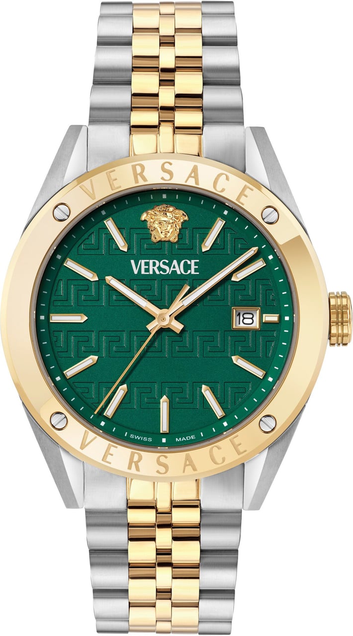 Versace VEKHA0525 Athletics heren horloge 41 mm Groen