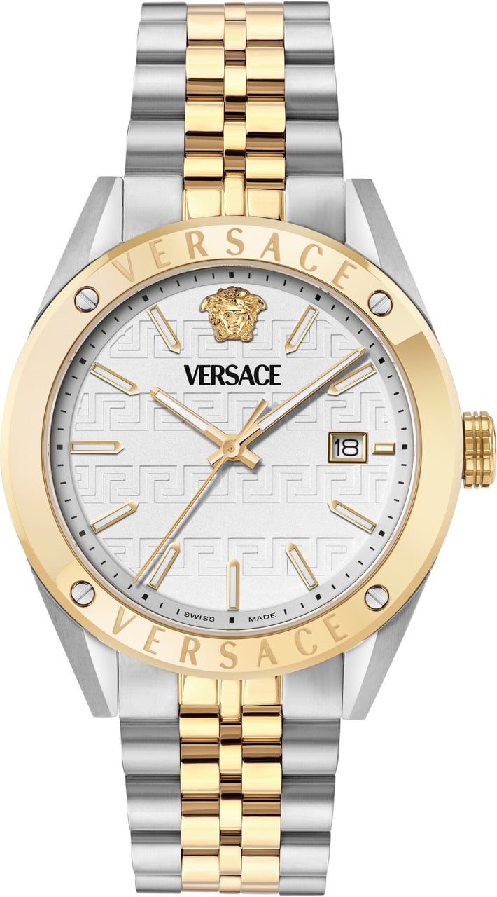 Versace VEKHA0625 Athletics heren horloge 41 mm Wit