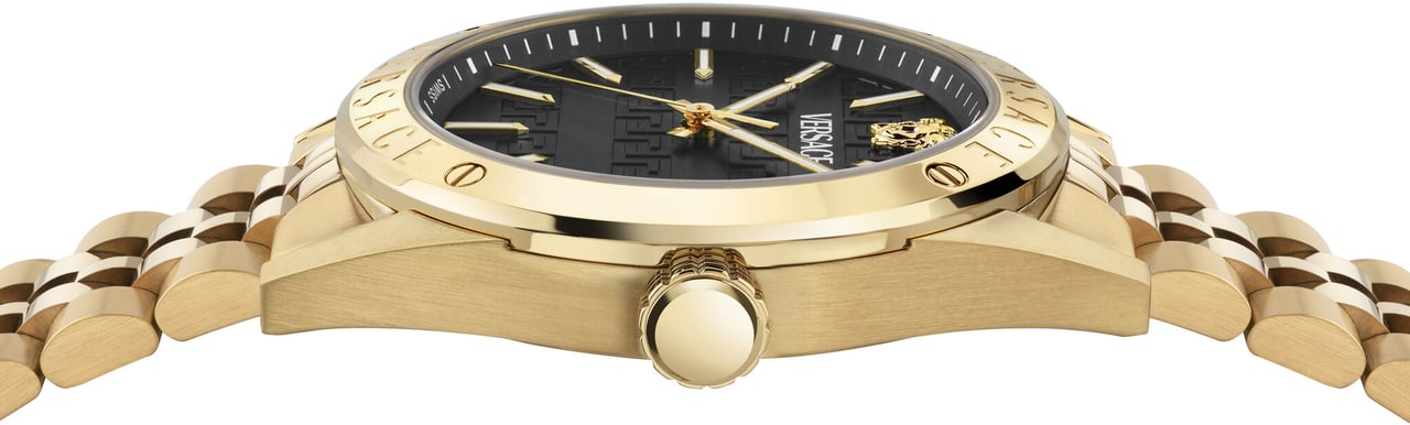 Versace VEKHA0725 Athletics heren horloge 41 mm Zwart