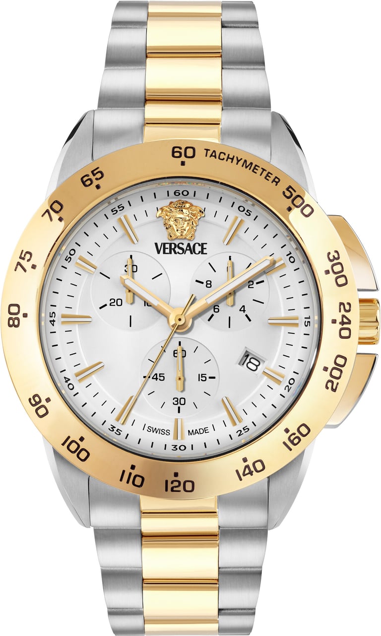 Versace VEKIA0525 V-Sport Chrono heren horloge 44 mm Wit